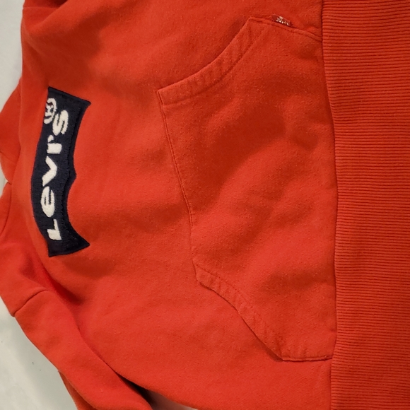 Size Medium Levi's Embroidered Appliqué Sweatshirt Hoodie - Picture 6 of 6
